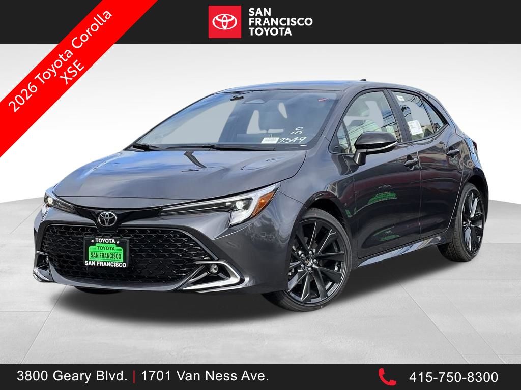Gray 2026 Toyota Corolla Hatchback Hatchback Front-Wheel Drive Continuously Variable Transmission
