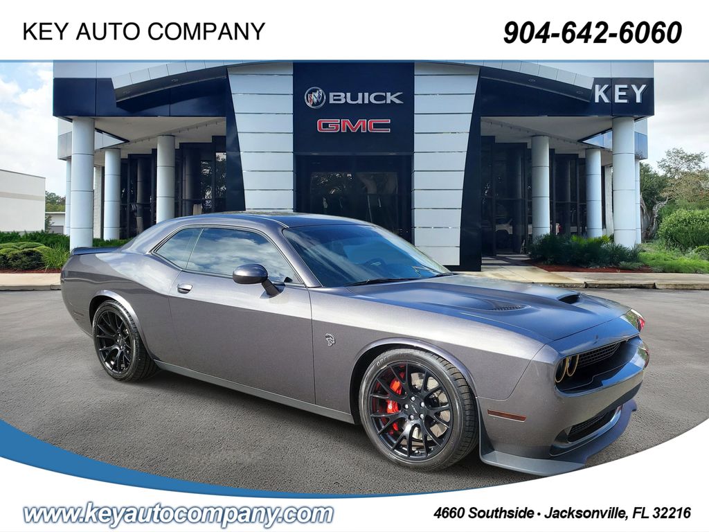 Gray (Granite Crystal Metallic Clearcoat) 2015 Dodge Challenger SRT Hellcat RWD Coupe Rear-Wheel Drive 6-Speed Manual