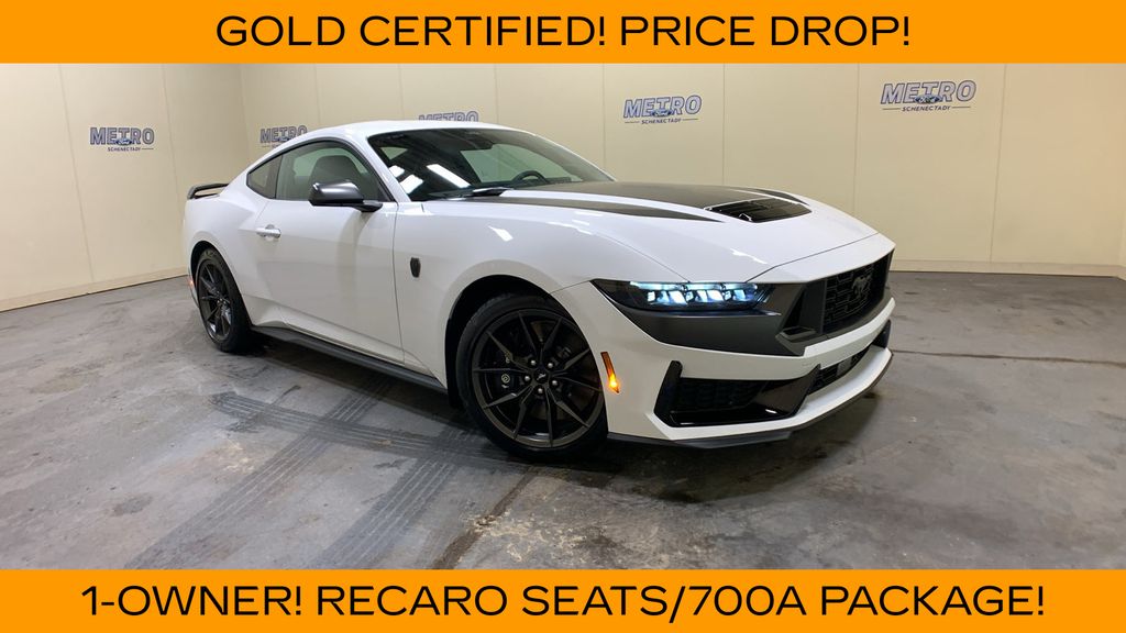 Oxford White 2025 Ford Mustang Coupe Rear-Wheel Drive Automatic