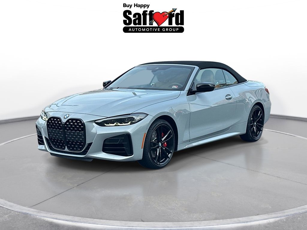 Gray Metallic 2024 BMW 4 Series Convertible All-Wheel Drive 8-Speed Automatic