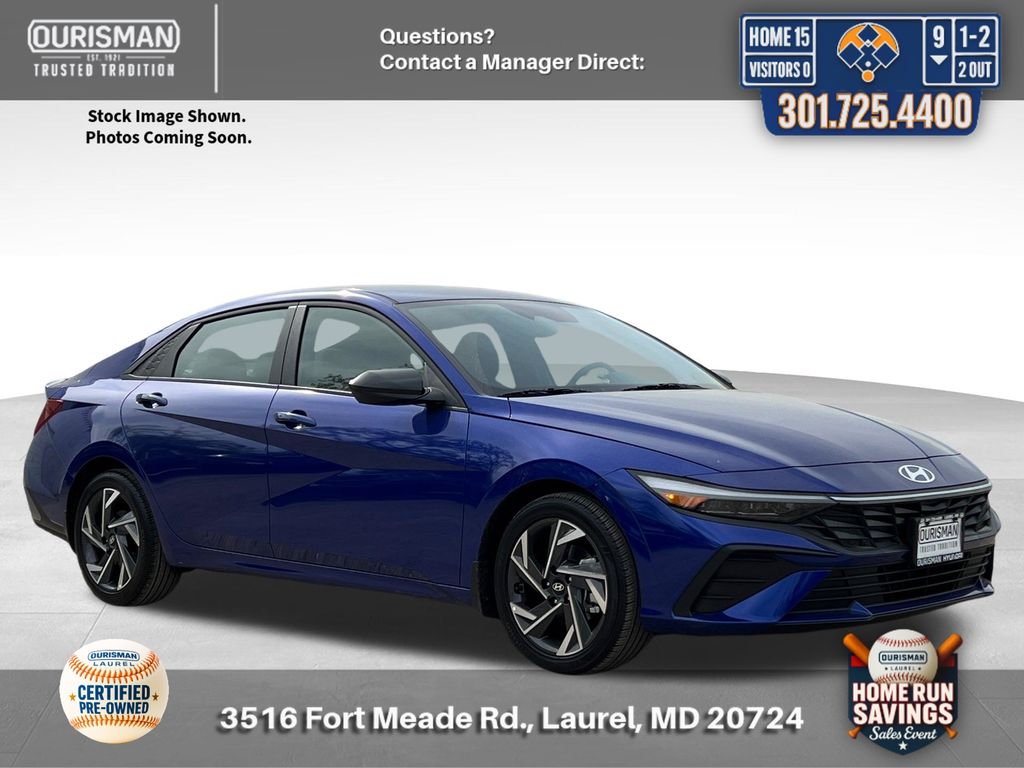 Intense Blue 2025 Hyundai Elantra SEL Sport FWD Sedan Front-Wheel Drive Continuously Variable Transmission