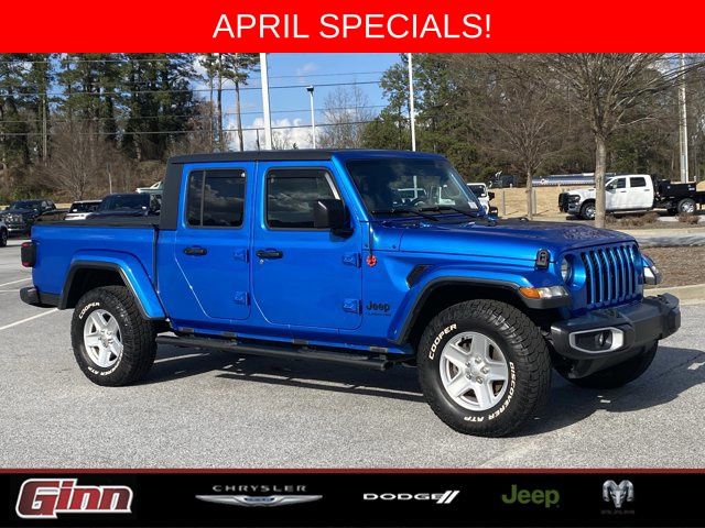 Hydro Blue Pearlcoat 2021 Jeep Gladiator Sport Crew Cab 4WD Pickup Truck Four-Wheel Drive 8-Speed Automatic