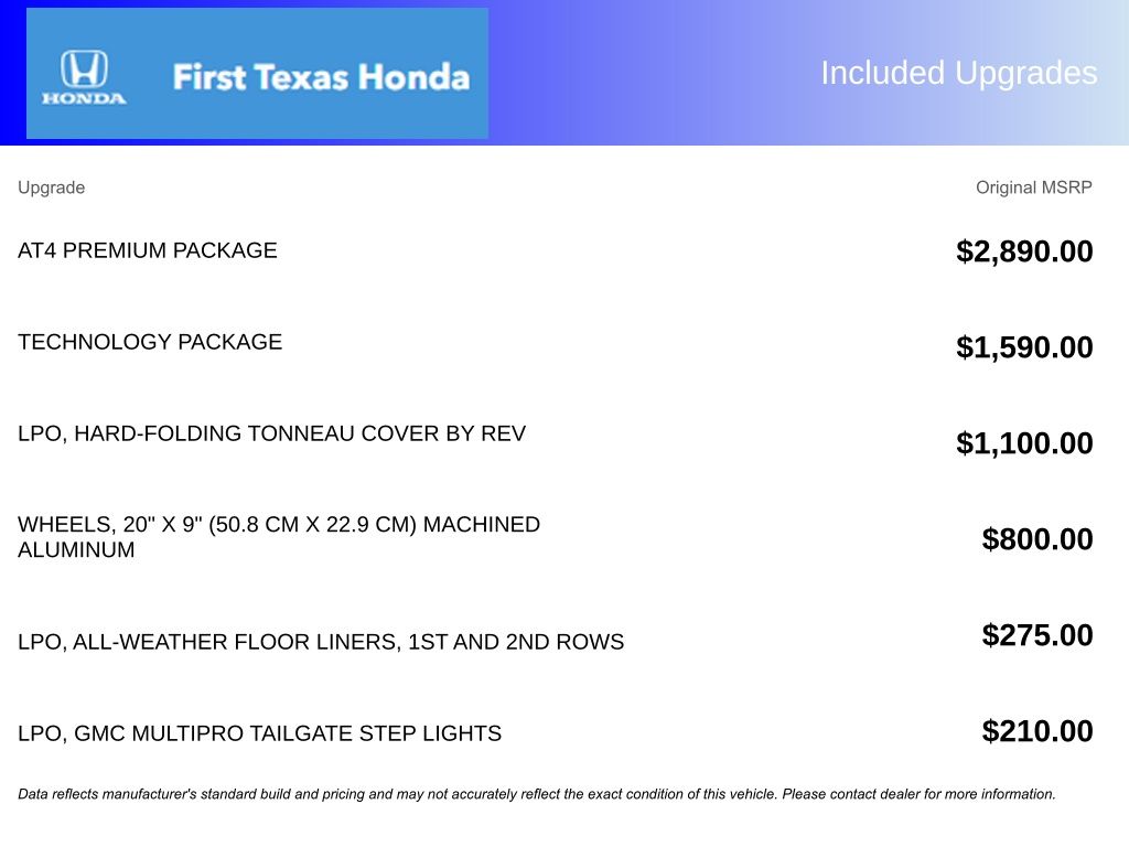 Used Car 2022 Gmc Sierra 1500  At4 For Sale Under $50,000 In Austin, Texas