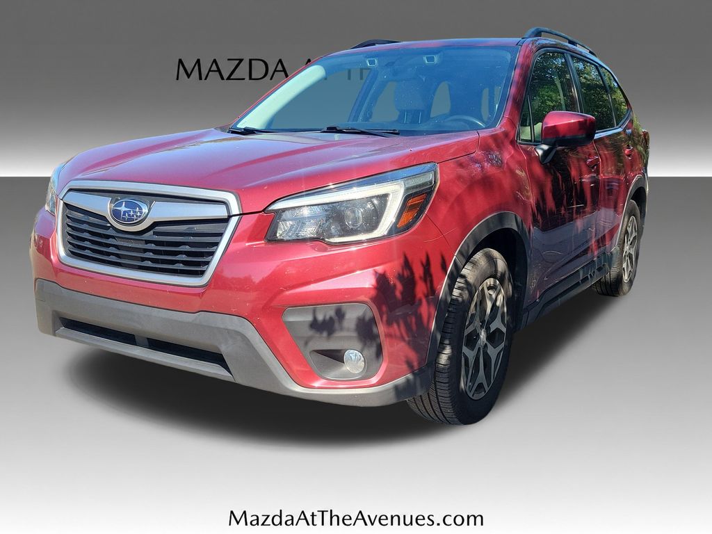 Crimson Red Pearl 2021 Subaru Forester SUV / Crossover All-Wheel Drive Continuously Variable Transmission