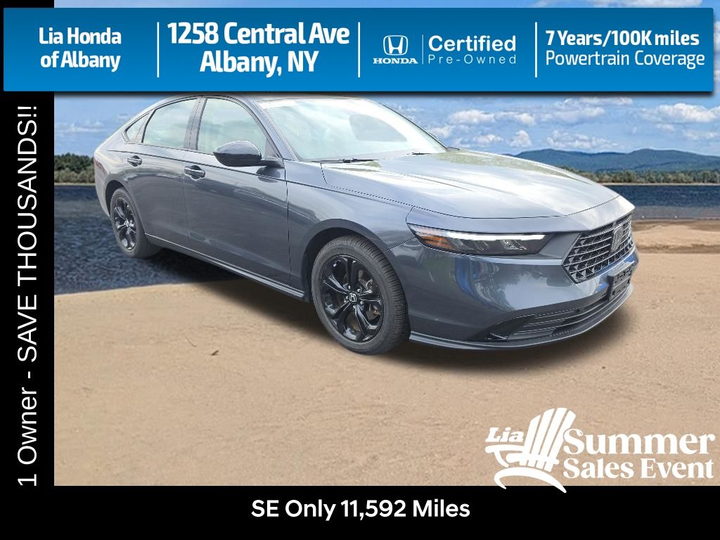 Canyon River Blue Metallic 2025 Honda Accord SE FWD Sedan Front-Wheel Drive Continuously Variable Transmission