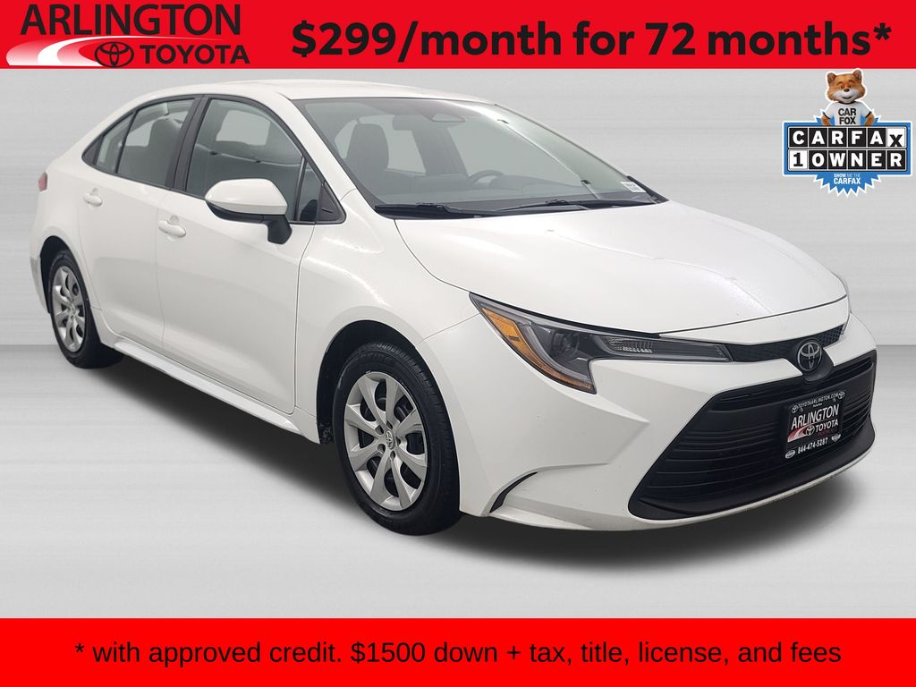 Ice 2024 Toyota Corolla LE FWD Sedan Front-Wheel Drive Continuously Variable Transmission
