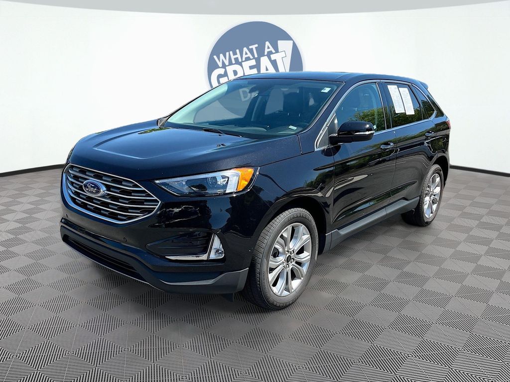 Black Metallic 2024 Ford Edge Titanium AWD SUV / Crossover All-Wheel Drive 8-Speed Automatic