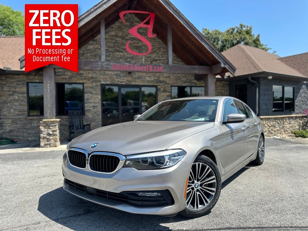 Silver Metallic 2017 BMW 5 Series Sedan Rear-Wheel Drive 8-Speed Automatic