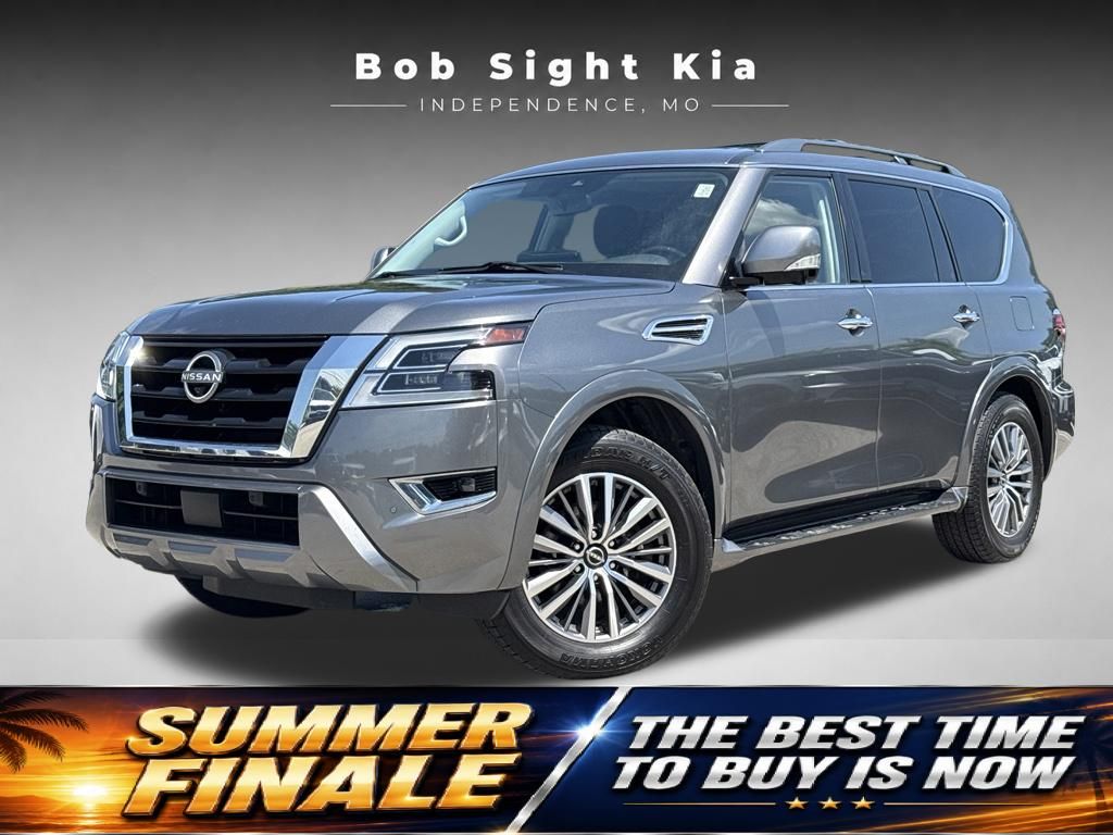 Gray (Gun Metallic) 2023 Nissan Armada SUV / Crossover Four-Wheel Drive 7-Speed Automatic