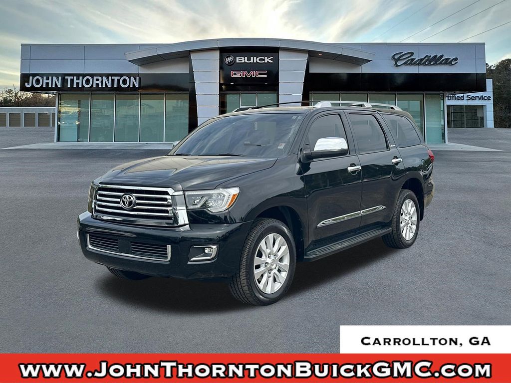 Midnight Black Metallic 2018 Toyota Sequoia Platinum SUV / Crossover 4X2 6-Speed Automatic