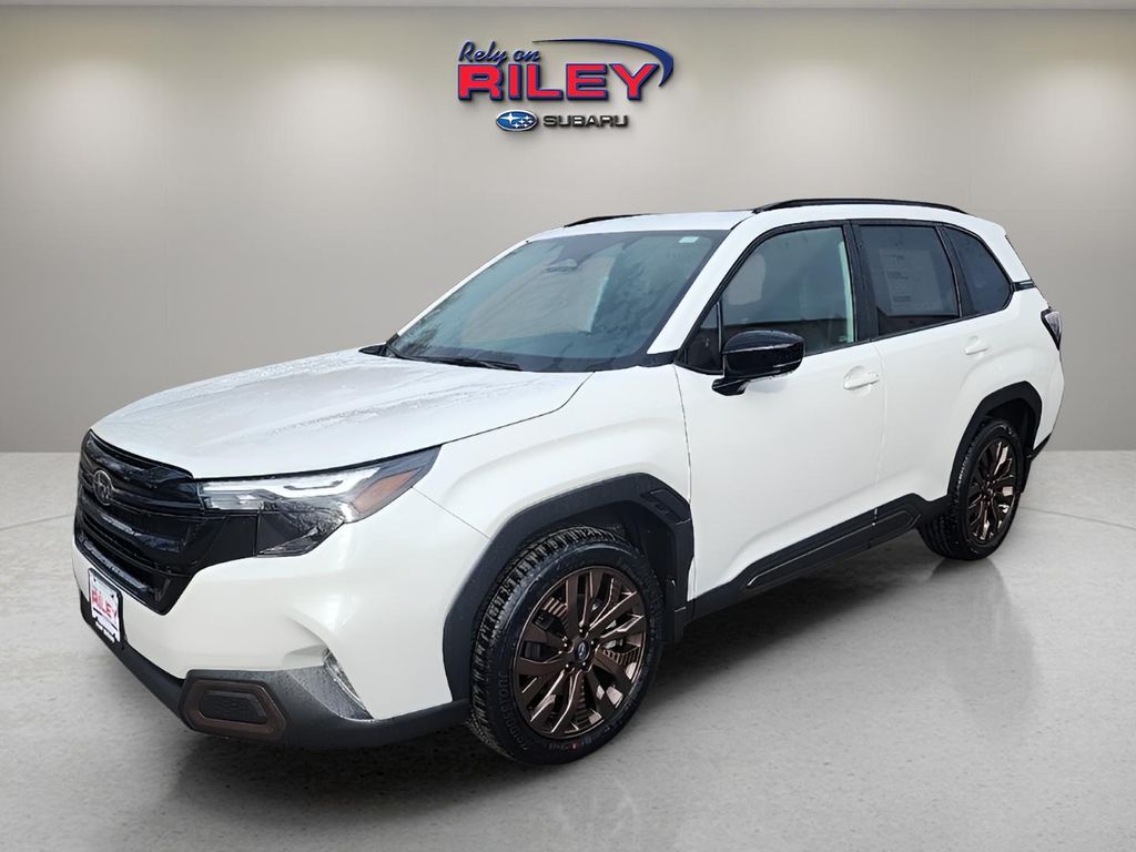 Crystal White Pearl 2026 Subaru Forester Sport Crossover AWD SUV / Crossover All-Wheel Drive Continuously Variable Transmission