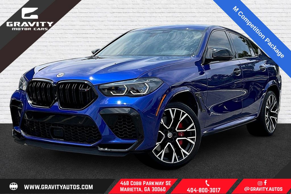 Marina Bay Blue Metallic 2023 BMW X6 M SUV / Crossover All-Wheel Drive 8-Speed Automatic