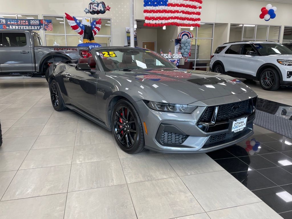 Gray Metallic 2025 Ford Mustang Convertible Rear-Wheel Drive Automatic