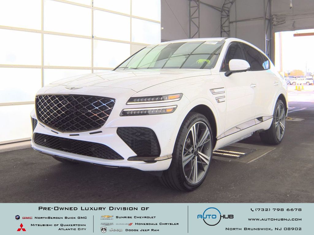 Uyuni White 2025 Genesis GV80 Coupe 3.5T E-SC AWD Coupe All-Wheel Drive 8-Speed Automatic