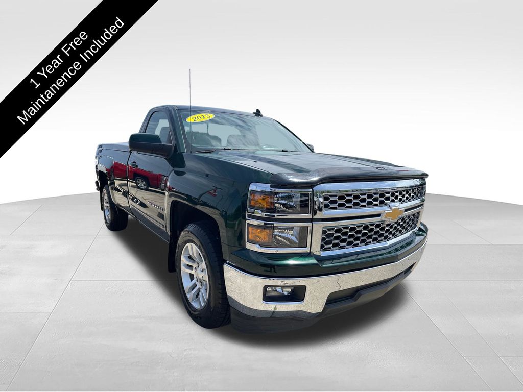 Rainforest Green Metallic 2015 Chevrolet Silverado 1500 LT RWD Pickup Truck 4X2 6-Speed Automatic Overdrive