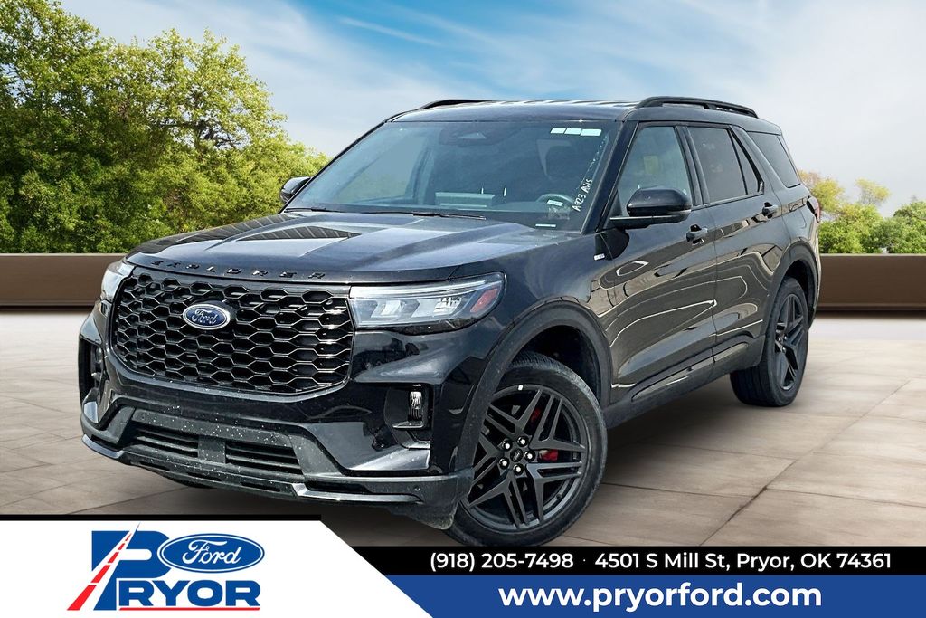 Black Metallic 2025 Ford Explorer ST-Line AWD SUV / Crossover All-Wheel Drive Automatic