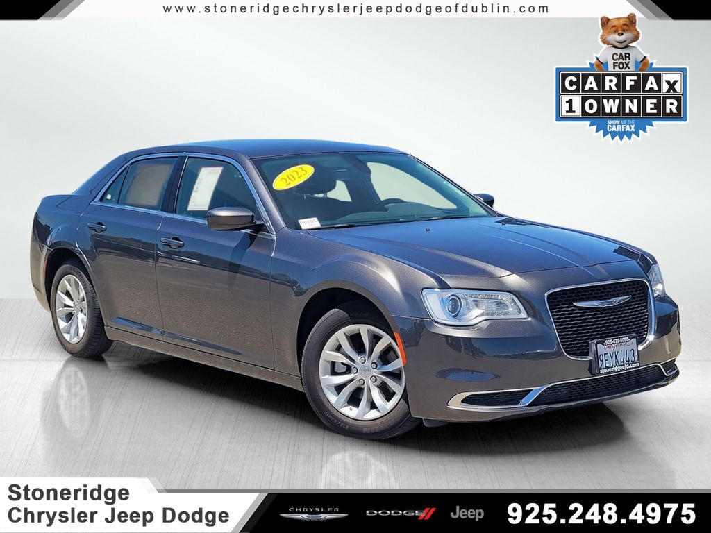 Gray (Granite Crystal Metallic Clearcoat) 2023 Chrysler 300 Sedan Rear-Wheel Drive 8-Speed Automatic