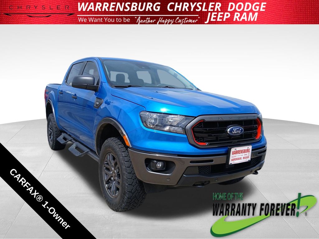 Blue Metallic 2023 Ford Ranger XLT SuperCrew 4WD Pickup Truck Four-Wheel Drive Automatic