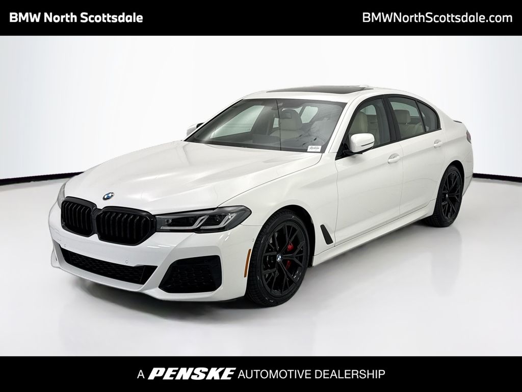 Alpine White 2023 BMW 5 Series Sedan Rear-Wheel Drive 8-Speed Automatic
