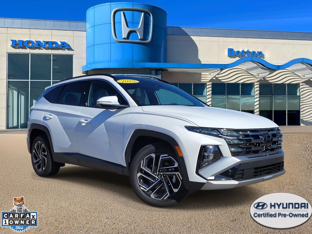 White Pearl 2025 Hyundai Tucson SUV / Crossover All-Wheel Drive 8-Speed Automatic