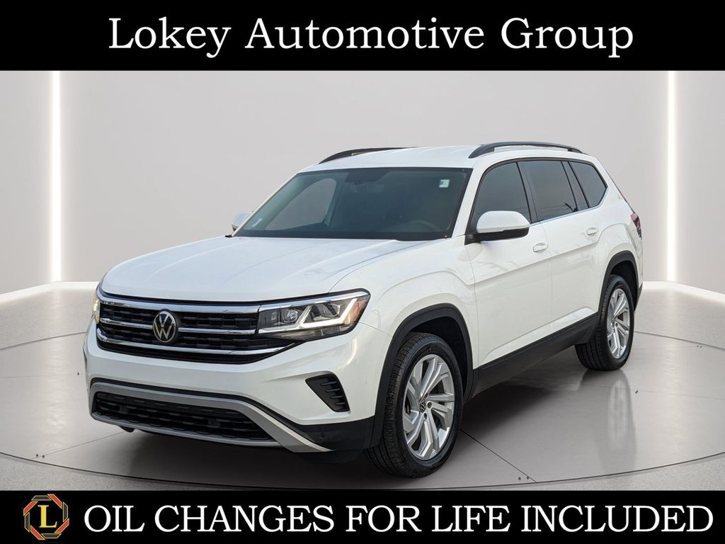 Pure White 2023 Volkswagen Atlas SUV / Crossover Front-Wheel Drive 8-Speed Automatic