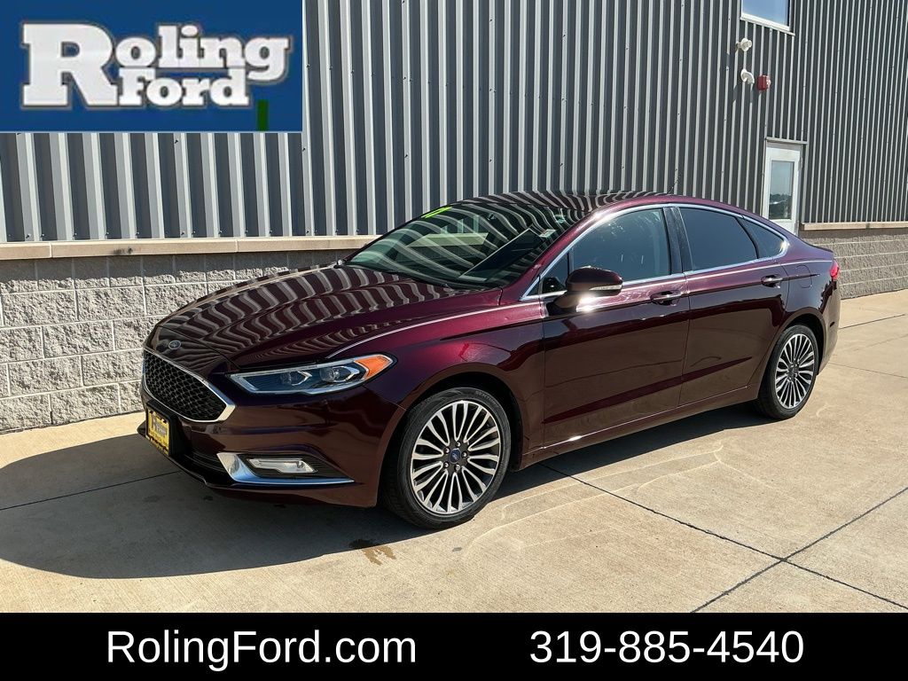 Red (Burgundy Velvet Metallic Tinted Clearcoat) 2017 Ford Fusion SE Sedan Front-Wheel Drive 6-Speed Automatic