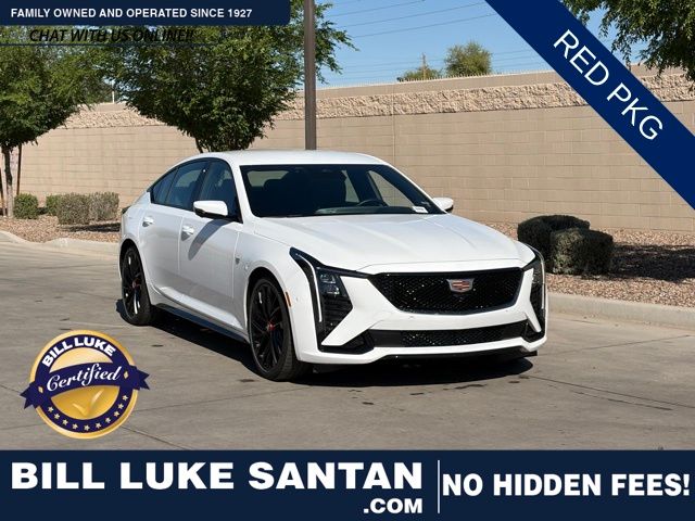 Summit White 2025 Cadillac CT5 Sport RWD Sedan Rear-Wheel Drive Automatic