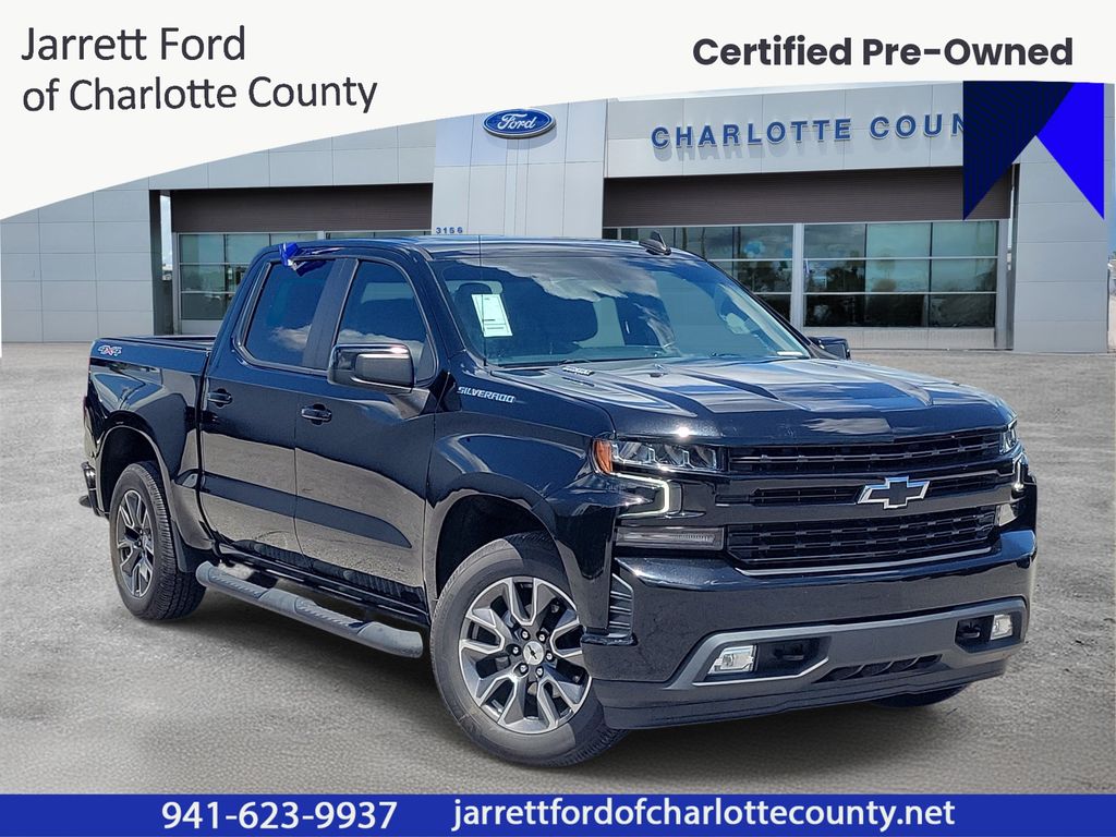Mosaic Black Metallic 2021 Chevrolet Silverado 1500 Pickup Truck Four-Wheel Drive Automatic