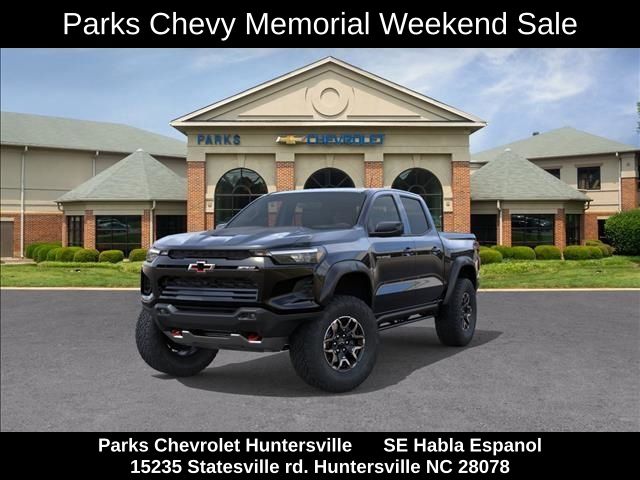 Black 2026 Chevrolet Colorado ZR2 Crew Cab 4WD Pickup Truck Four-Wheel Drive 8-Speed Automatic