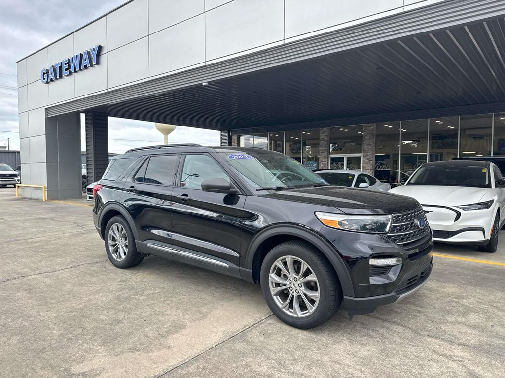 Black Metallic 2023 Ford Explorer SUV / Crossover Rear-Wheel Drive Automatic