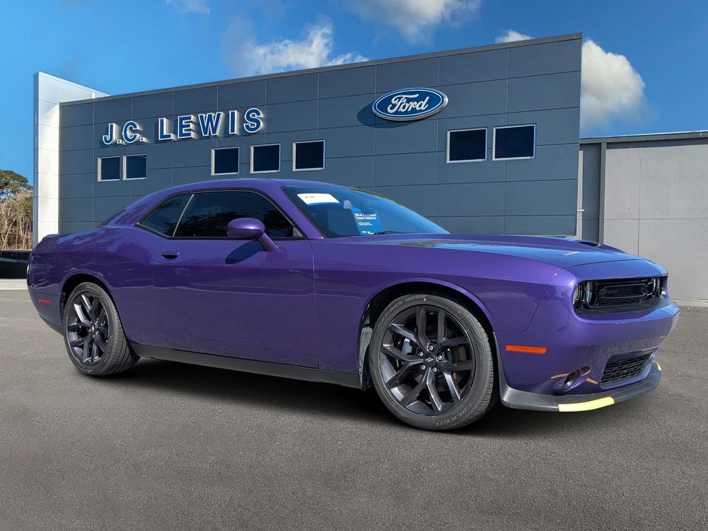 Purple (Plum Crazy Pearlcoat) 2023 Dodge Challenger Coupe Rear-Wheel Drive 8-Speed Automatic