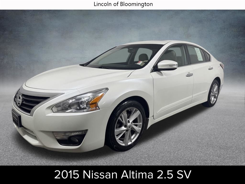 Pearl White 2015 Nissan Altima Sedan Front-Wheel Drive Continuously Variable Transmission