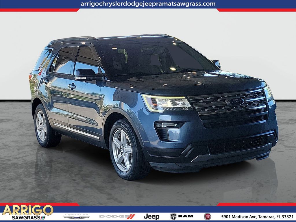 Blue Metallic 2018 Ford Explorer SUV / Crossover Front-Wheel Drive 6-Speed Automatic