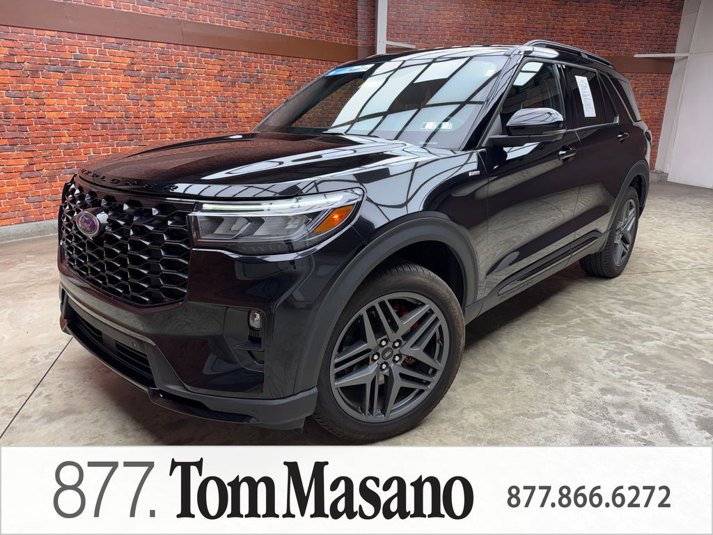 Black Metallic 2025 Ford Explorer SUV / Crossover All-Wheel Drive Automatic