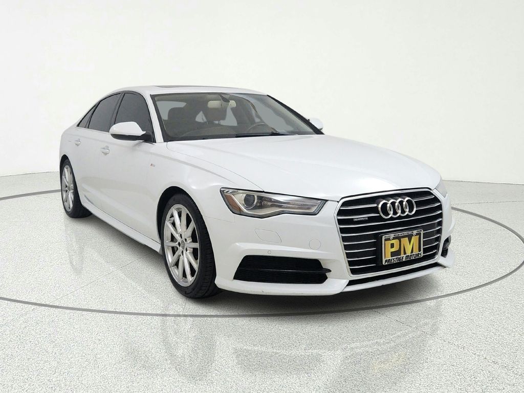 Glacier White 2017 Audi A6 2.0T quattro Premium Plus Sedan AWD Sedan All-Wheel Drive 8-Speed Automatic