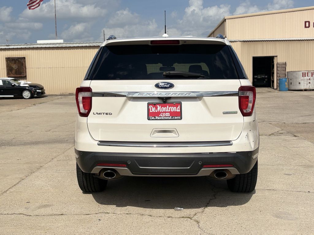 2018 Ford Explorer Limited White at Cook Ford