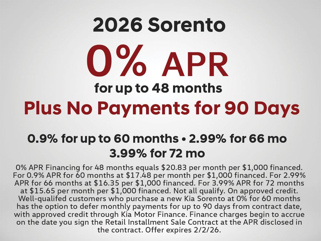 2026 Kia Sorento Hybrid X-Line SX-Prestige AWD