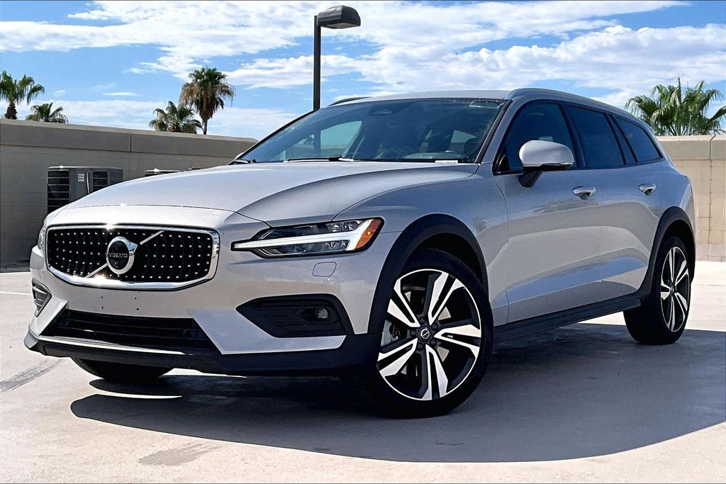 Silver Dawn Metallic 2025 Volvo V60 Wagon All-Wheel Drive Automatic