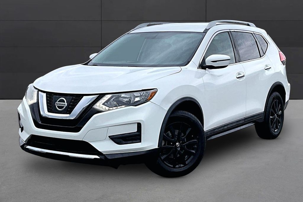 Glacier White 2017 Nissan Rogue SV AWD SUV / Crossover All-Wheel Drive Continuously Variable Transmission