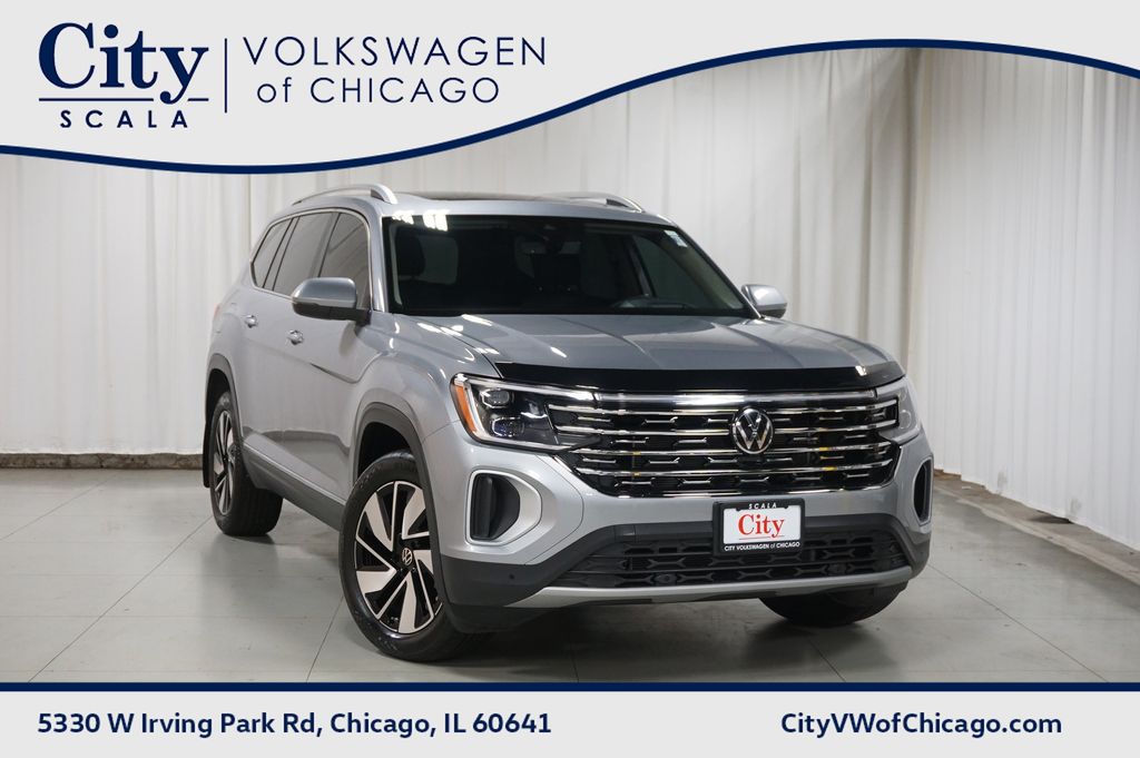Silver Mist Metallic 2025 Volkswagen Atlas SUV / Crossover All-Wheel Drive 8-Speed Automatic