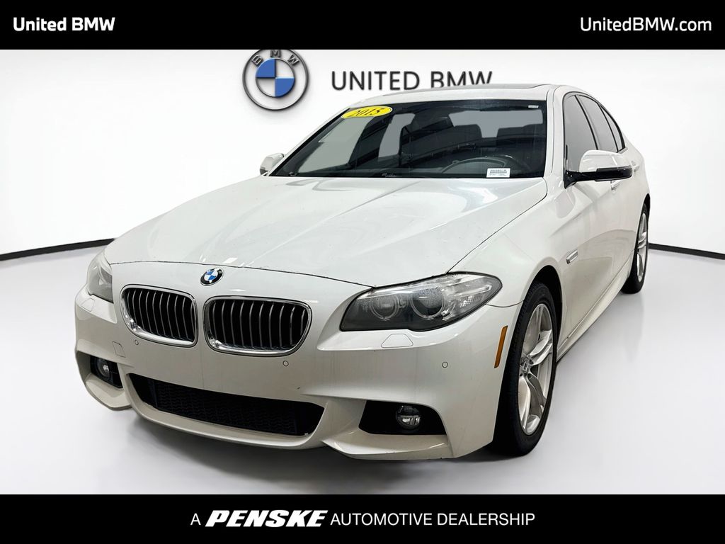 Alpine White 2015 BMW 5 Series Sedan All-Wheel Drive 8-Speed Automatic