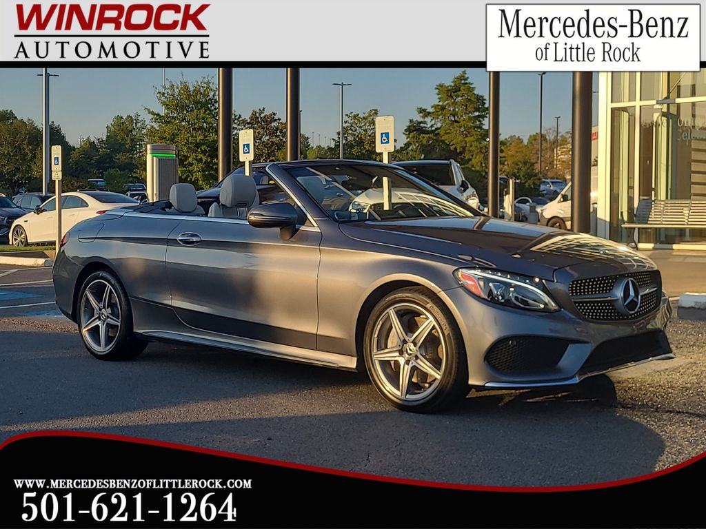 Selenite Gray Metallic 2017 Mercedes-Benz C-Class Convertible All-Wheel Drive 9-Speed Automatic