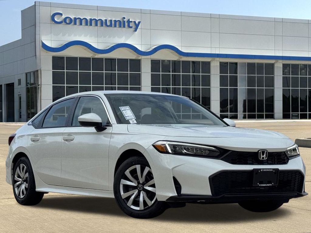 2026 Honda Civic LX White at Classic Honda Galveston