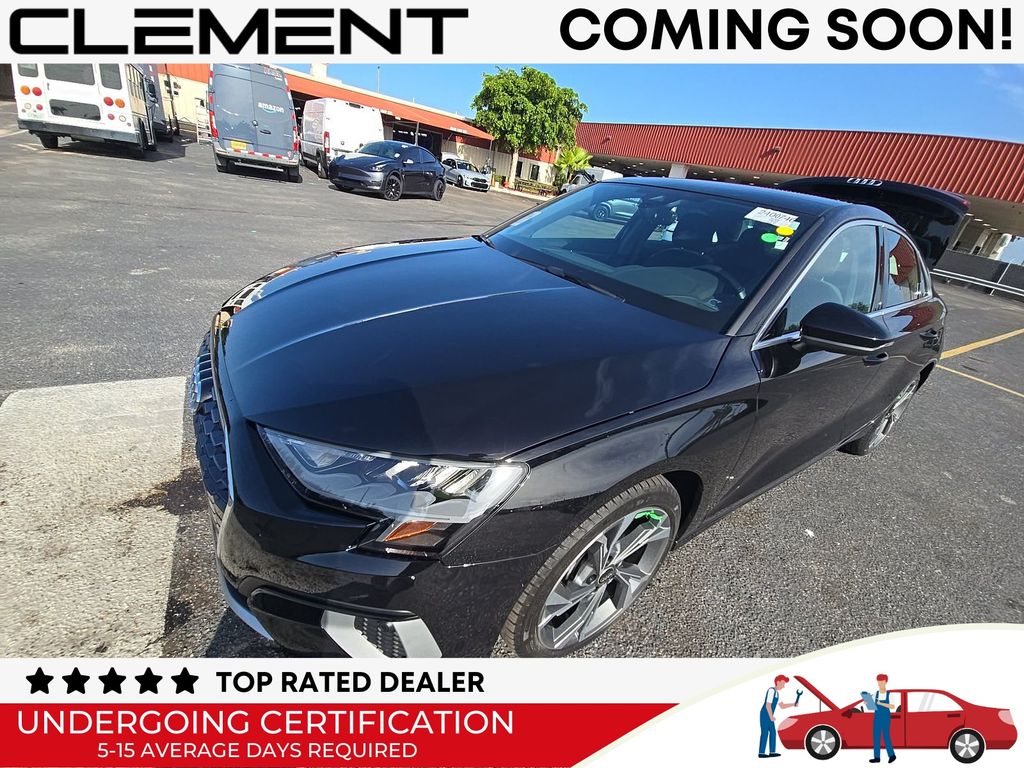 Mythos Black Metallic 2022 Audi A3 Sedan Front-Wheel Drive 7-Speed Automatic