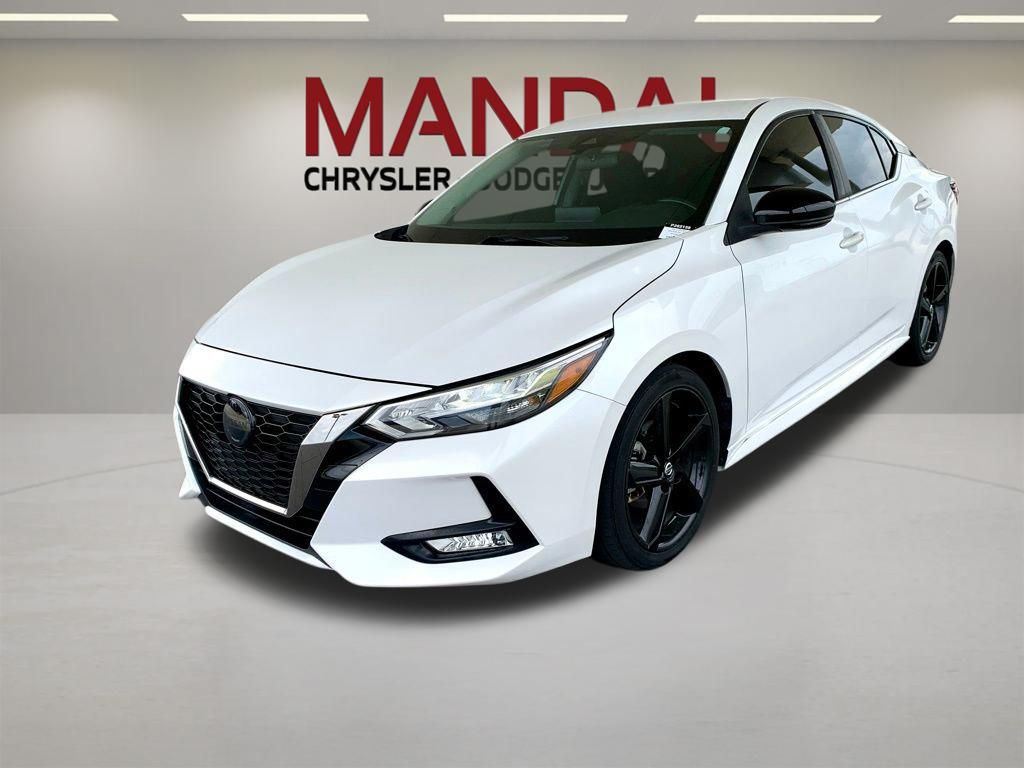 Aspen White TriCoat Pearl 2022 Nissan Sentra SR FWD Sedan Front-Wheel Drive Continuously Variable Transmission