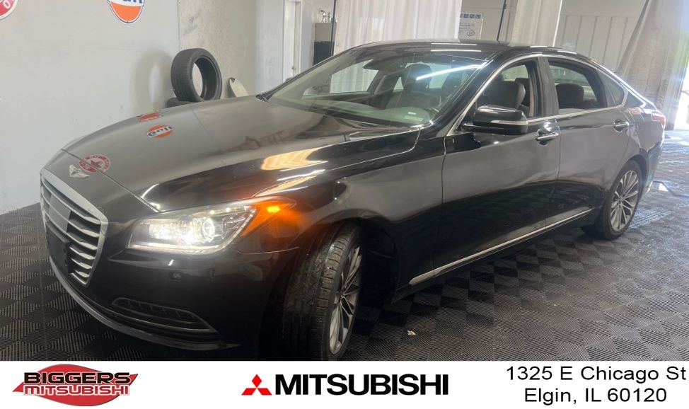 Caspian Black 2017 Genesis G80 Sedan Rear-Wheel Drive 8-Speed Automatic