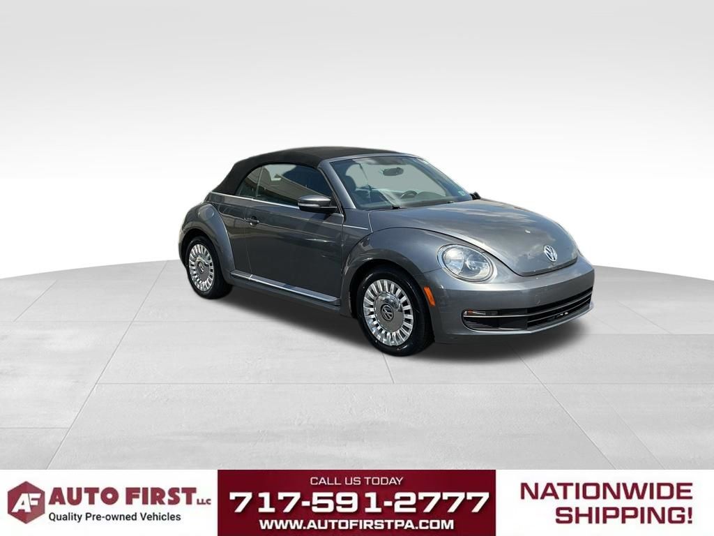 Platinum Gray Metallic 2013 Volkswagen Beetle 2.5L Convertible with Sound and Navigation Convertible Front-Wheel Drive 6-Speed Automatic