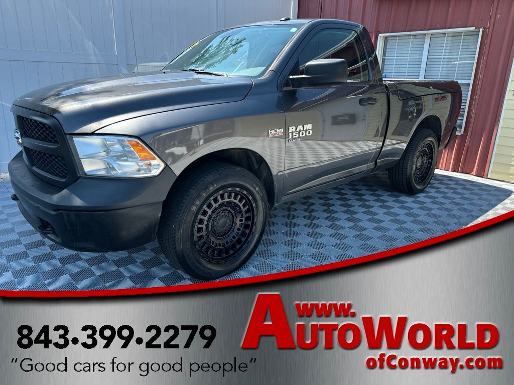 Gray (Granite Crystal Metallic Clearcoat) 2019 RAM 1500 Pickup Truck Four-Wheel Drive 8-Speed Automatic