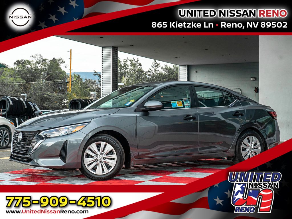 Gray (Gun Metallic) 2025 Nissan Sentra Sedan Front-Wheel Drive Continuously Variable Transmission