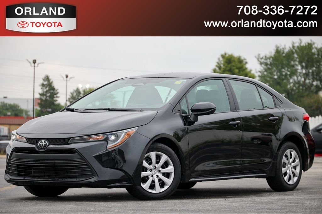 Midnight Black Metallic 2024 Toyota Corolla Sedan Front-Wheel Drive Continuously Variable Transmission